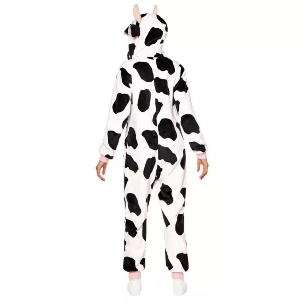 Spirit Halloween Cow Jumpsuit Adult M (8-10) - Picture 2 of 13